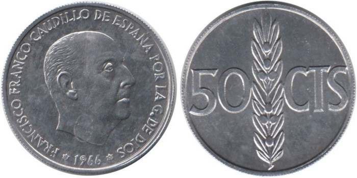 Cy16845K.- 50 Ctm 1966/73 SC