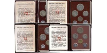 SF010  JUEGO DE SET OFICIALES FNMT 1972/75
