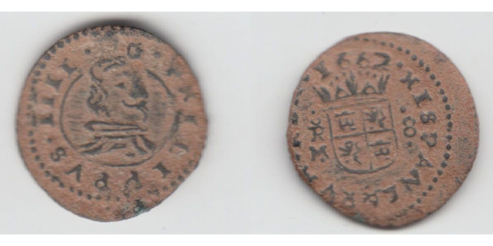 Cy05156.- FELIPE IV - 8 MARAVEDIS 1662, TRUJILLO  -MBC