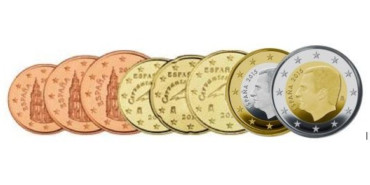 SERIE MONEDAS ESPAÑA 2015 - 8 VALORES