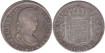 Cy14875.-FERNANDO VII -4 Reales 1819 Lima JP, BC+ plata