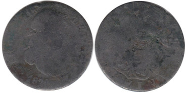 Cy14780.-FERNANDO VII - 2 Reales 1833 Sevilla JB - BC- plata