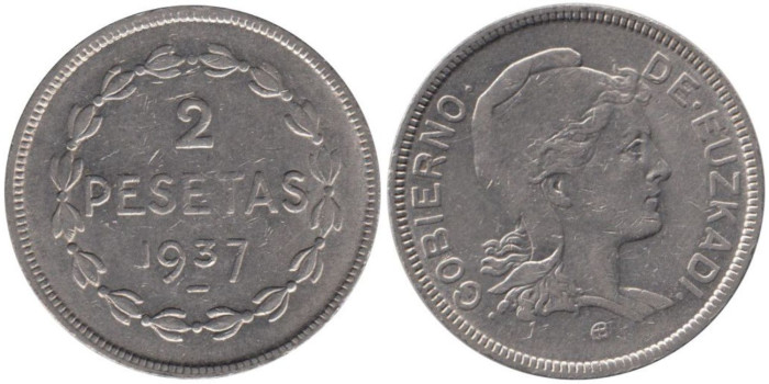 Cy16768I.- Euzkadi  2 Pesetas 1937 EBC+