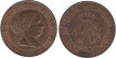 Cy15882.-ISABEL II - 5 Cents.. De Escudo 1868 Barcelona OM, SC