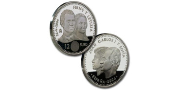 12 EUROS ESPAÑA 2004 "BODA"- PLATA