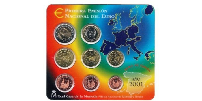 SET OFICIAL EUROS ESPAÑA 2001
