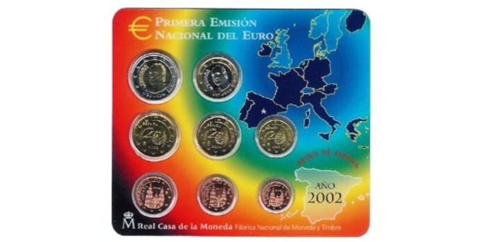 SET OFICIAL EUROS ESPAÑA 2002