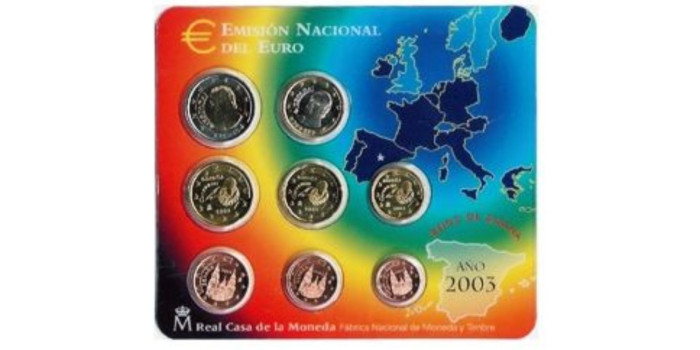 SET OFICIAL EUROS ESPAÑA 2003