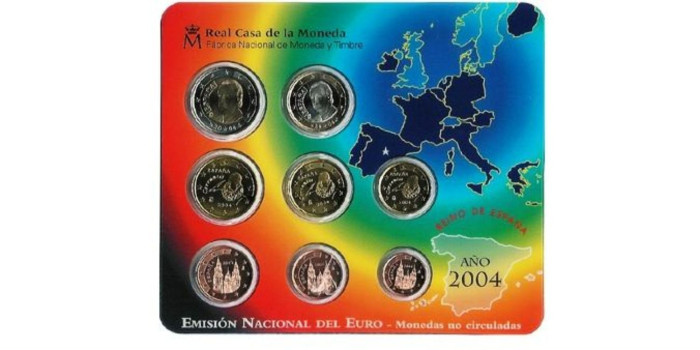 SET OFICIAL EUROS ESPAÑA 2004
