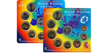 SET OFICIAL EUROS ESPAÑA 2006 (2 SETS)