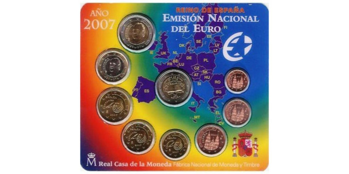 SET OFICIAL EUROS ESPAÑA 2007