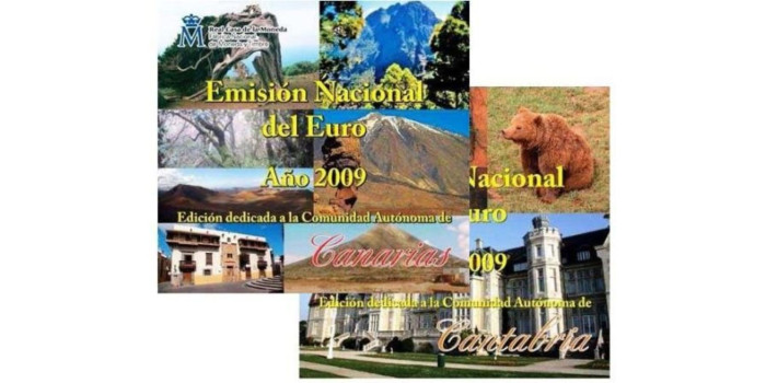 SET OFICIAL EUROS ESPAÑA 2009 "AUTONOMIAS"