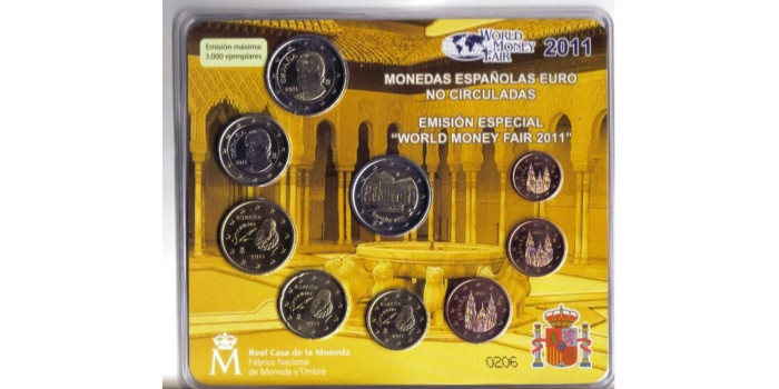 SET OFICIAL EUROS ESPAÑA 2011 BERLIN
