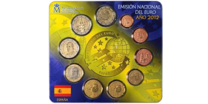 SET OFICIAL EUROS ESPAÑA 2012
