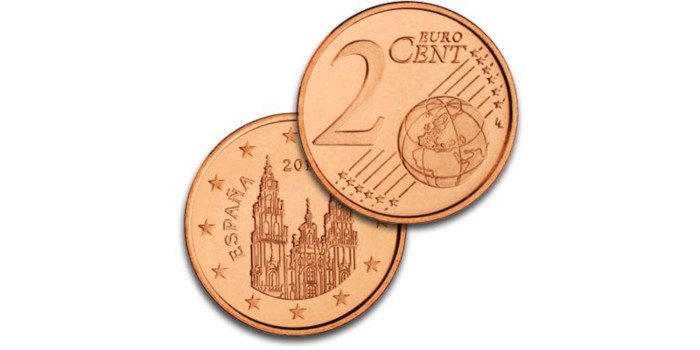 JCE032 - ESPAÑA 2 Ctm EURO AÑO 2014 SC