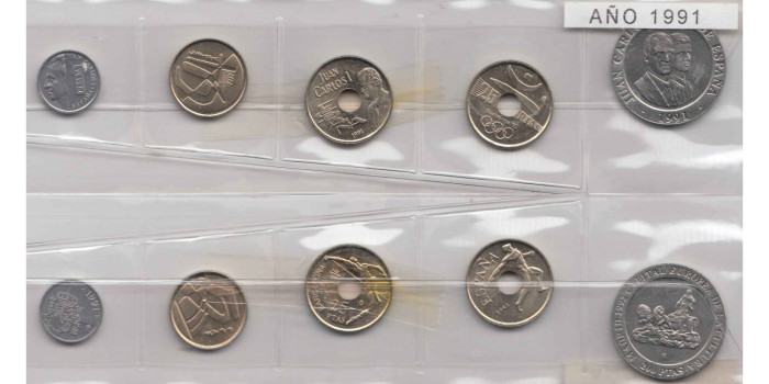 AÑO 1991 - 5 VALORES SC