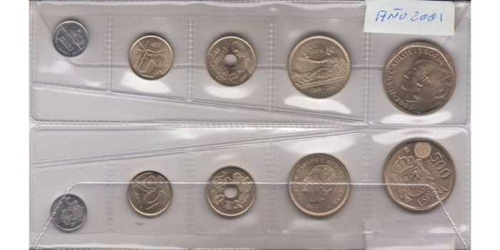 AÑO 2001 - 5 VALORES SC