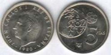 JC041 - 5 pts AÑO 1980/80