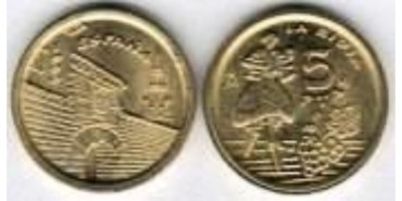 JC055 - 5 pts AÑO 1996