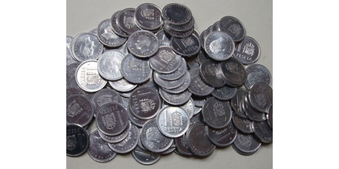 LOTE 1 pts 1980 mundial - 500 piezas usadas