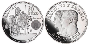 30 EUROS ESPAÑA 2015 'Quijote'- PLATA