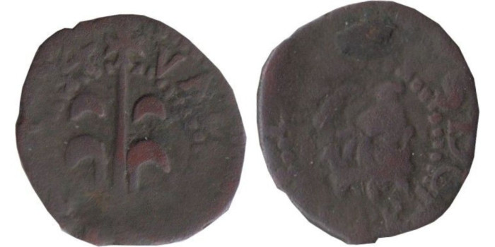 Cy06594.- CARLOS II  1 Dinero Valencia. 1667-1699  BC
