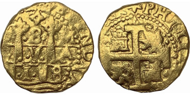 Cy09283.- FELIE V - 8 EscudoS 1718  LIMA . Oro