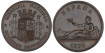 Cy16496M.1.- G.P. AND I REPUBLICA - NATIONAL SOVEREIGNTY MEDAL 1868 - COPPER