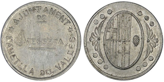 Cy16773.- AYUNTAMIENTO DE LÀMETLLA DEL VALLES 1 PTS C/L