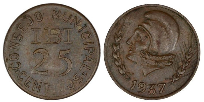 Cy16779.- AYUNTAMIENTO DE IBI. 25 ctms