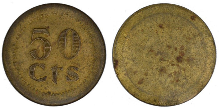 Cy16814x.- AYUNTAMIENTO DE PUEBLA CAZALLA. 50 CTM