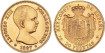 Cy16971.- 20 PESETAS 1887 *19 *62 PG V- SC. GOLD