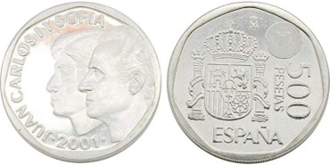 JC172P - 500 pts AÑO 2001- EMISION PLATA