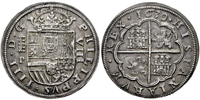 Cy05891.- FELIPE IV 8 REALES 1630 SEGOVIA P. MBC