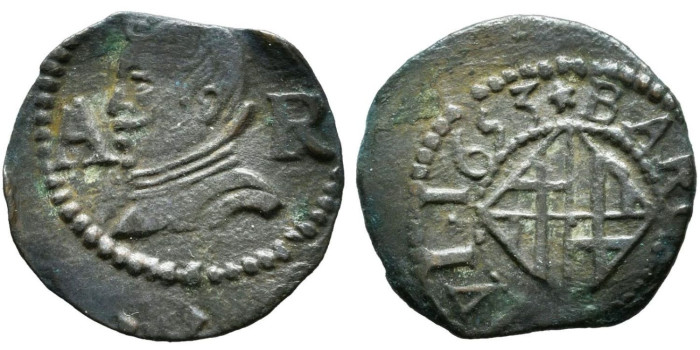 Cy04812.- FELIPE IV - Ardite 1653 Barcelona - MBC