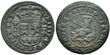 Cy07534.- FELIPE V - 2 Maravedís 1710 Zaragoza - MBC-