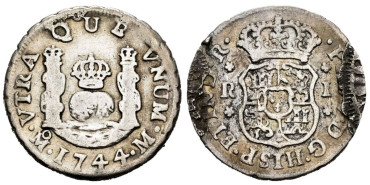 Cy08024.- FELIPE V. - 1 Real 1744 México M - MBC