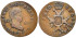 Cy13900.-FERNANDO VII -1 Maravedi 1820 Pamplona - MBC+