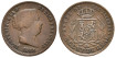 Cy15636.- ISABEL II - 5 Centimo de real 1858 Segovia - MBC