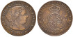 Cy15653.-ISABEL II - 1/2 Centimo de escudo 1868 Barcelona OM- MBC