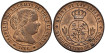 Cy15644.- ISABEL II - 1/2 Centimo de escudo 1866 Barcelona OM - EBC