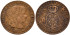 Cy15646.- ISABEL II - 1/2 Centimo de escudo 1866 Jubia OM - EBC