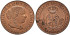Cy15647.-ISABEL II - 1/2 Centimo de escudo 1866 Segovia OM - SC
