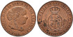 ISABEL II - 1/2 Centimo de escudo 1866 Segovia OM - SC