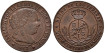 Cy15652.- ISABEL II - 1/2 Centimo de escudo 1867 Sevilla OM - SC