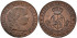 Cy15653.-ISABEL II - 1/2 Centimo de escudo 1868 Barcelona OM - SC