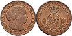 Cy15717.-ISABEL II - 1 Centimo de escudo 1868 Jubia OM- SC