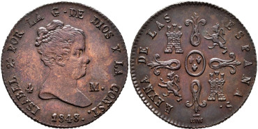 Cy15748.-ISABEL II -  4 Maravedis 1846 Segovia - EBC+