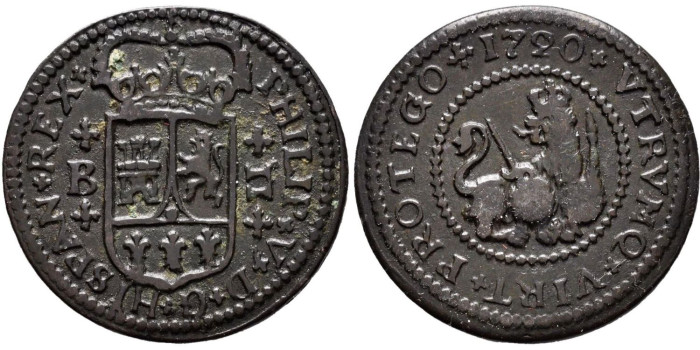 Cy07535.- FELIPE V. - 2 Maravedís 1720 Barcelona - EBC-