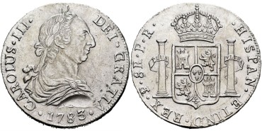 Cy11305.-CARLOS III - 8 Reales 1783 Potosi P.R. -EBC